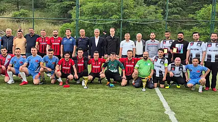 Konya'nın Derebucak ilçesinde kurumlararası turnuvada kupalar sahiplerini buldu