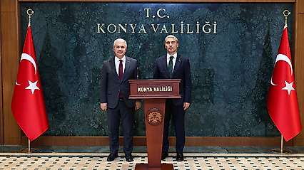 Konya ve Afyonkarahisar valileri bir araya geldi