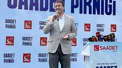 Saadet Partisi Genel Başkanı Arıkan Konya'da hasada katıldı