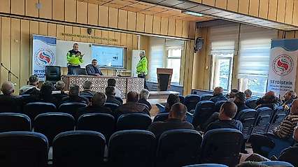 Seydişehir'de okul servisleri için güvenlik eğitimi verildi