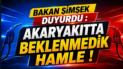 Akaryakıtta sürpriz gelişme!