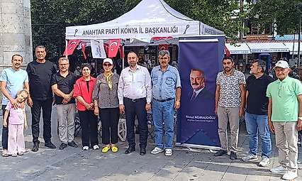 Anahtar Parti Konya üye kayıt standı açtı