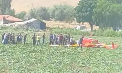 Ankara'da eğitim helikopteri düştü!