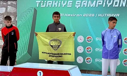 Konya Büyükşehirli İsmail, Türkiye şampiyonluğuna imza attı
