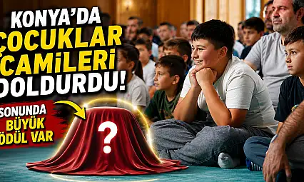 Konya'da binlerce çocuk aynı hedef için camilerde buluştu