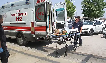 Konya'da korkutan kaza! Otomobil şarampole savruldu