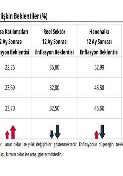 Enflasyon beklentilerinde dikkat çeken değişim! Hanehalkında oran yükseldi