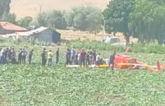 Ankara'da eğitim helikopteri düştü!