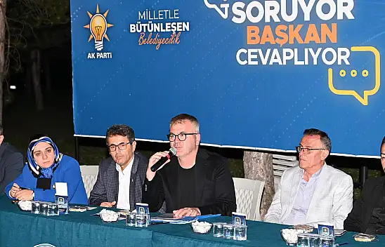 Başkan Ustaoğlu vatandaşla buluştu