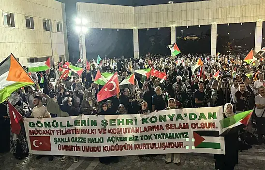 Bosna Hersek'ten hareket eden 'Filistin Konvoyu' Konya'da