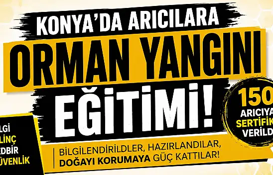 Bozkır'da 150 arıcıya kritik eğitim