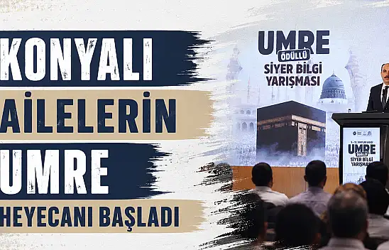 Büyükşehir'den anlamlı ödül: Konyalı ailelerin umre heyecanı başladı