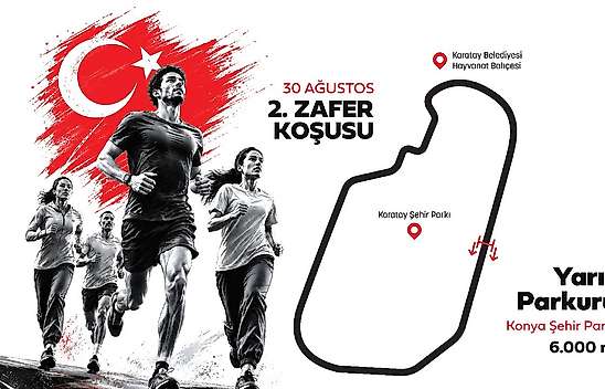 Karatay'da atletler 30 Ağustos Zafer Bayramı için koşacak