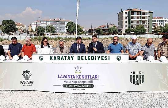 Karatay'da dev konut hamlesi, temelleri atıldı