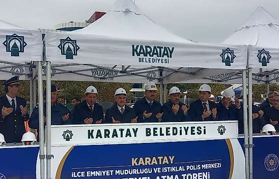 Karatay'da güvenlik yatırımı hız kazandı! İki yeni binanın temeli atıldı