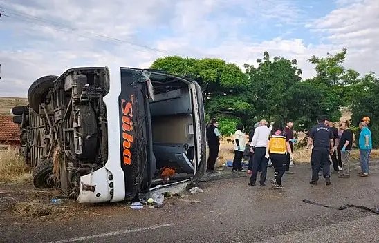 Kırıkkale'de feci otobüs kazası! Ölü ve çok sayıda yaralı var