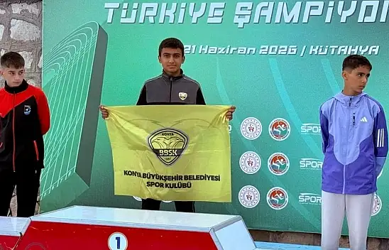 Konya Büyükşehirli İsmail, Türkiye şampiyonluğuna imza attı