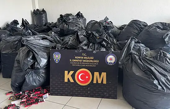 Konya'da 20 milyonluk merdiven altı üretim ortaya çıktı