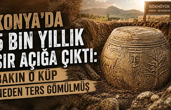 Konya'da 5 bin yıllık sır açığa çıktı: Bakın o küp neden ters gömülmüş