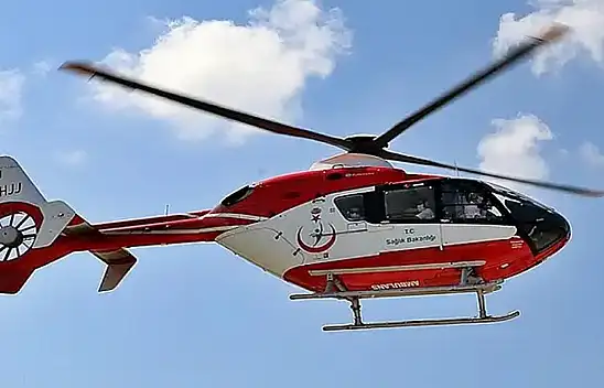 Konya'da ambulans helikopter, yeni doğan bebek için havalandı