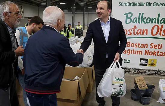 Konya'da balkonlar bostan oluyor! Dağıtım tam gaz sürüyor