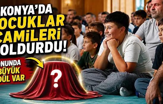 Konya'da binlerce çocuk aynı hedef için camilerde buluştu