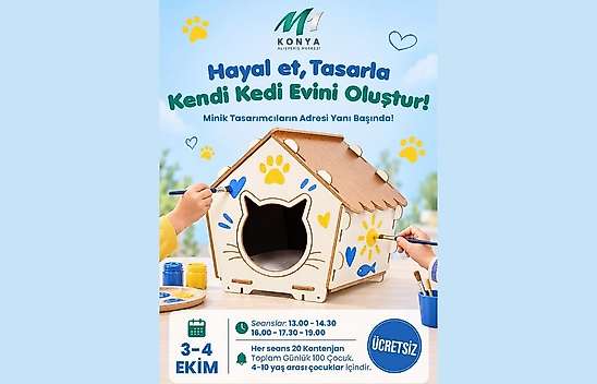 Konya'da çocuklar için sevimli etkinlik!