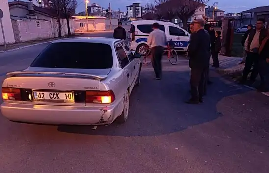 Konya'da ehliyetsiz direksiyon başına geçtiler, kaza yaptılar