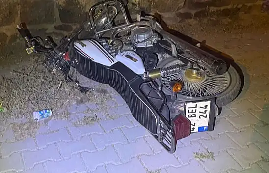 Konya'da feci kaza! Motosiklet ile otomobil çarpıştı
