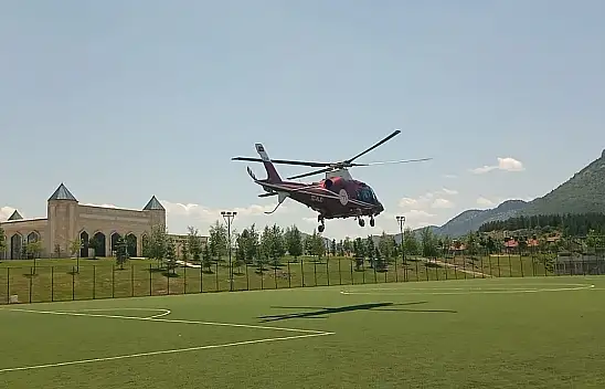 Konya'da felç geçiren hasta için hava ambulansı seferber oldu