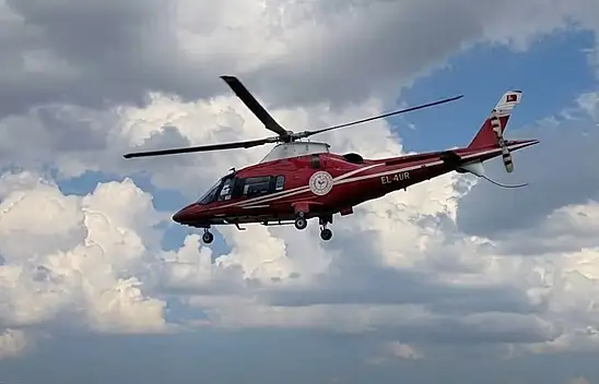Konya'da hava ambulansı umut oldu!