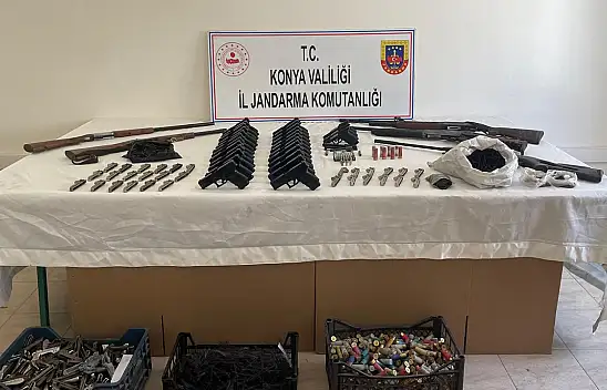 Konya'da jandarmadan silah kaçakçılığı operasyonu