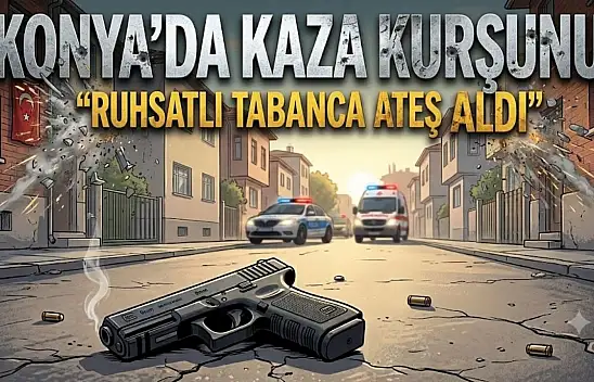 Konya'da kaza kurşunu: Ruhsatlı tabanca ateş aldı