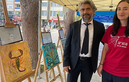 Konya'da keşfedilen akrep türü sanat eserine dönüştü!