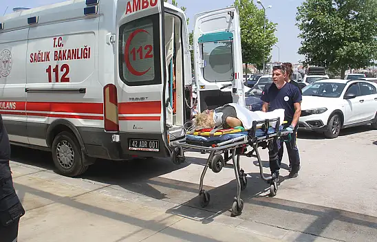 Konya'da korkutan kaza! Otomobil şarampole savruldu