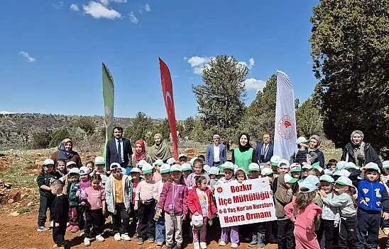 Konya'da minik eller toprakla buluştu