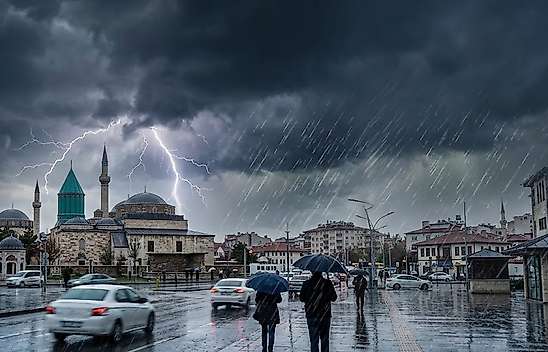 Konya'da şemsiyeler hazır olsun! Yağışlı günler geliyor