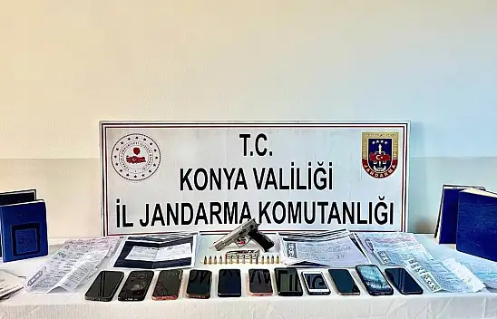 Konya'da tefecilik operasyonunda çekler senetler ele geçirildi
