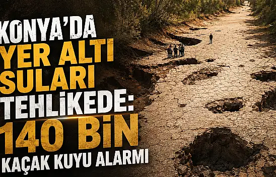 Konya'da yer altı suları tehlikede: 140 bin kaçak kuyu alarmı