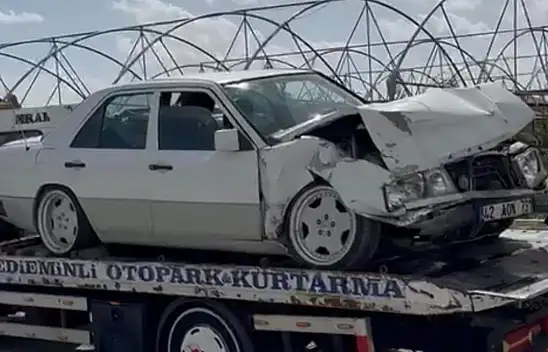 Konya'da yürekleri ağza getiren kaza!
