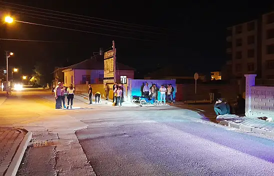 Konya'daki motosiklet kazası yürekleri ağza getirdi