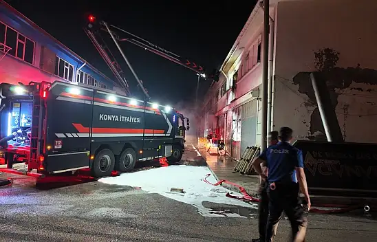 Konya'daki yangında emekler kül oldu