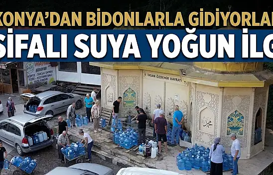 Konya'dan bile gidiyorlar! Ünü illeri aşan kaynak suyu