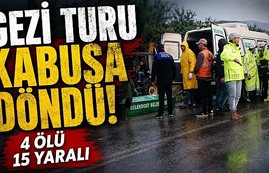 Konya'dan hareket eden tur otobüsünde can pazarı!
