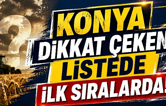 Konya dikkat çeken listede ilk sıralarda!