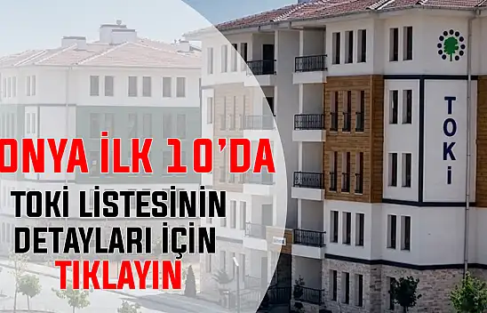 Konya ilk 10'da! TOKİ listesinin detayları belli oldu