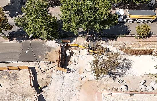 Konya'nın o caddesinde hummalı altyapı çalışması sürüyor