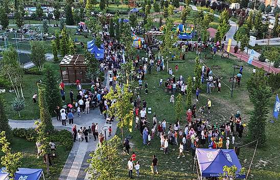 Konya'nın parkları 60 gün boyunca çocukların neşesiyle şenlendi