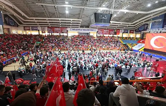 Konya Selçuklu'da Milli maç coşkusu
