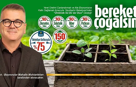 Konya Seydişehir'de çiftçilere fide desteği